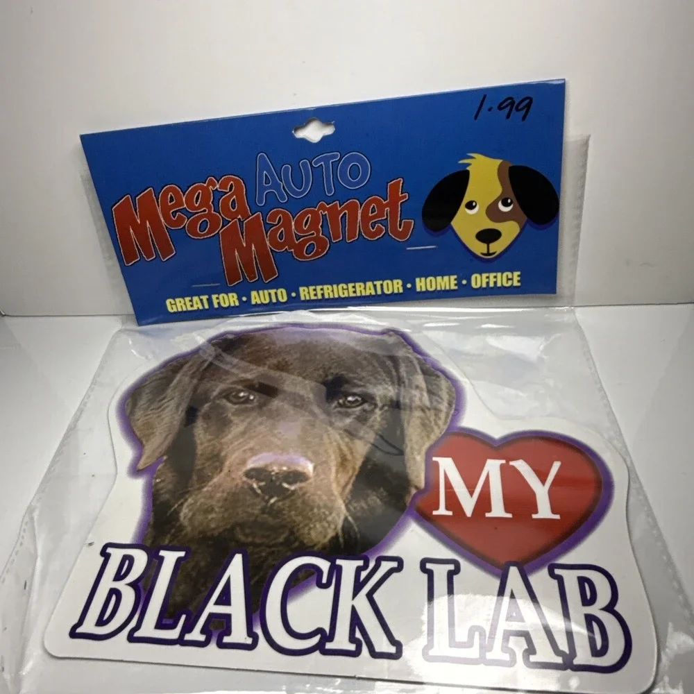 Chocolate Lab‎ Labrador Retriever Mega Auto Car Fridge Magnet Lovely